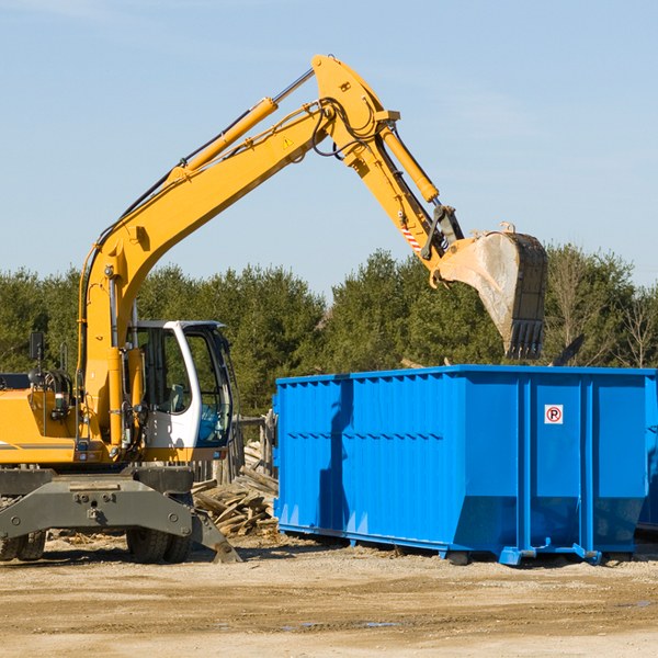 what are the rental fees for a residential dumpster in Bena